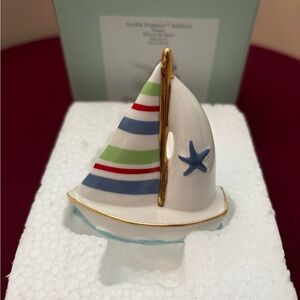 Lenox Profile Popper Sailboat Fits Nora Fleming Bases *NIB